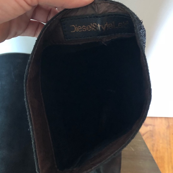 Diesel Stylelab black leather riding boots - Picture 5 of 7